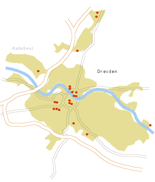 Lage Unterkunft in Dresden