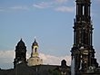 Frauenkirch und vorn rechts die Hofkirche in Dresden